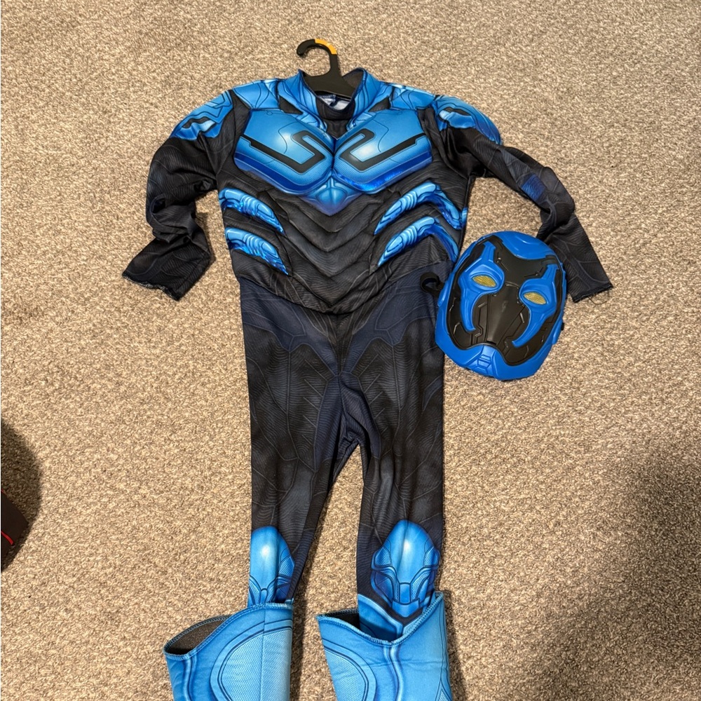 Blue Beetle Superhero Costume with Mask size 4-6